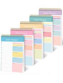 150pcsA To-Do List With Date Noted, Notebook, Spiral Notepad, Daily Plan, Hourly Scheduling Notebook, School Supplies, Stationery,Back To School