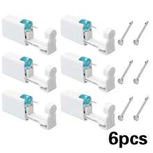 6 piezas Perforadora desechable de nariz con pendientes de nariz - Herramienta de perforación de nariz para kit de perforación de nariz por uno mismo - Dispositivo de perforación nasal de segunda generación_6 piezas - Ver 12