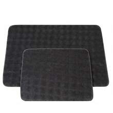 2-Piece Non-Slip Bath Mat Set – 60x100 Cm + 50x60 Cm – Soft 100% Polyester – Dotted PVC Backing – Machine Washable, Quick-Drying – Bathroom & Indoor Use – Made In Turkey