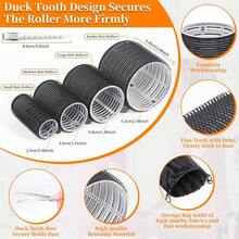 12/24/38/49/50PCS Hair Rollers Hair Curlers, Rollers, Curlers For Long Hair Thick, Jumbo Large Medium Small Rollers Set, 12 Stainless Steel Clips And Storage Bag, Back To School, Hair Curlers, Curly Hair Brush, Rollers, Curly Hair Products, Barber, Hair Curl, Curly Hair Tools, Hair Roller, Christmas, Hair Curlers, Curly Hair Products, Hair Curl, Hair Roller, Rollers For Hair, Curly Hair Tools, Heatless Curlers, Hair, Accessories, Hair Products, Hair Tools, Hair Care, Curly Hair Brush, Barber, Heatless Waves, Hairstyle, Hairdressing,Curly Hair,Hair Rollers,Hair Curler,Heatless Curl,Heatless Curls,Hair Curlers,Rollers,Hair Curl,Rollers For Hair,Curly Hair Tools,Hair Rollers,Hair Roller,Curls Diffuser,Hair,Travel,Hair Products,Hair Tools,Hair Stuff,Barber,Barber Accessories,Barbershop,Hairdressing Equipment - Multicolor - View 8