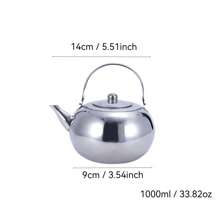 1 pièce Bouilloire sifflante en acier inoxydable, théière avec infuseur à thé, convient pour cuisinière électrique/à gaz, usage domestique et commercial, grande capacité (des rayures légères peuvent survenir lors de la production, sans affecter l'utilisation, ne pas acheter si vous en êtes préoccupé) Rentrée scolaire