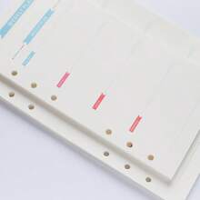 4 STÜCK, A5 & A6 Nachfüllblätter für Loseblattordner - 6-Loch Perforation, Tages-/Wochen-/Monatsplaner Einlagen mit Zielverfolgung, lochbare dicke Papiere, geeignet für Schreiben und Büronutzung, für Hochschule, Zuhause und Schule, Schulsachen, erster Schultag, Schulmaterial, Schulanfang
