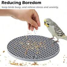 1 pieza Juguete de forrajeo para pájaros tipo rompecabezas, alfombrillas de alimentación lenta para pájaros, juguetes de forrajeo interactivos para loros para aumentar el tiempo de alimentación, juguetes de enriquecimiento para pájaros como rata, periquito, cacatúa, loro gris africano, cotorra, agapornis - Multicolor - Ver 5