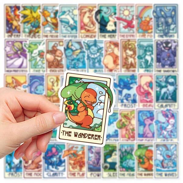 pokemon Pokémon Decorative Stickers, Computer Stickers, Luggage Anti-Lost Stickers, Party Gifts & Surprise Gifts, Birthday Gifts, Manga Fan Collectible Stickers, Suitable For All Ages