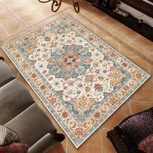 Boho Area Rug Low-Pile Indoor Throw Rug Machine Washable Floor Carpet 4x6ft - Multicolor - View 5