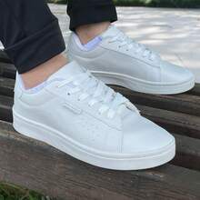 Men's White Casual Canedan Sneakers - Style, Comfort And Lightness Basic Casual College Vintage Sporty Lace Up Outdoor All - 白色 - 查看 3