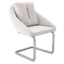 Sedie girevoli in velluto, set da 6 con cuscini, design lussuoso con gambe curve, per sala da pranzo, soggiorno, camera da letto, beige