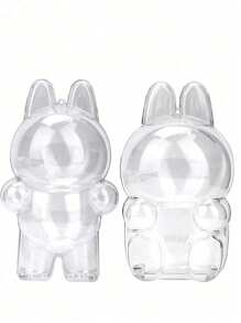 1 Transparent Protective Storage Box Display Box, Compatible With Labubu, Suitable For Plush Toys, Decorative Accessories, Jewelry Protective Covers, Character Accessories, Valentine's Day Gifts, Birthday Party Gifts, Christmas Gifts, Graduation Season Gifts