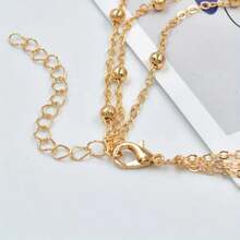 1/2pcs Japanese And Korean Ins Style Multi-Layer Pearl Chain Ladies Finger Chain Foot Chain