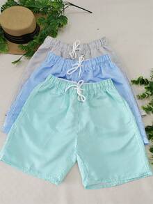 2 Piece Men's Beach Shorts Kit Among 3 Random Colors 2 Piece - 彩色 - 查看 1