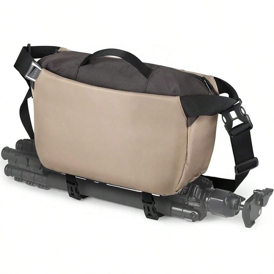 Camera Sling Bag, Waterproof Camera With Tripod Holder, DSLR/SLR/Mirrorless Cameras Shoulder Bag, Crossbody Camera Bags Photography (Black) - 咖啡 - 查看 1