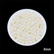 1pack 3-14mm Of White Faux Pearl Round Beads DIY Decoration
