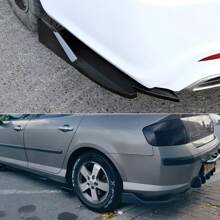 2PCS Rear Bumper Lip Splitter Universal Car Side Fins Body Lip Spoiler Chin Side Skirt Protector Covers,Enhanced Airflow & Road Protection