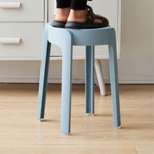 5pcs Stackable Round Plastic Stool Set - Flexible Seating With Assorted Colors - Multicolor - View 5