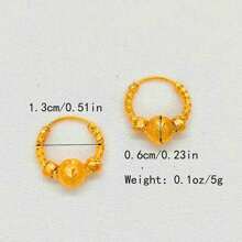 Earrings Gold Plated Small Round Earings Fashion Jewelry For Woman Gifts Hoops Pircing Gold Earrings Piercings Accesories