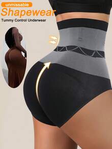 1 Pc Seamless High Waist Shaping Panties Slimming Tummy Control Underwear Waist Trainer Body Shaper Shapewear For Women Underwear Women's Underwear Sheath Flat Belly Woman Lingerie Briefs Butt Lifter