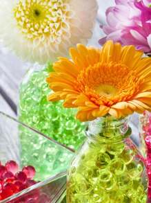 60,000 piezas Perlas de agua de colores, perlas de gel de agua para llenar jarrones, decoración navideña, centro de mesa para bodas, regalo perfecto