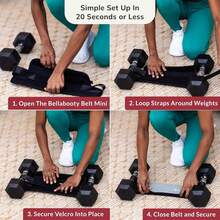 Belt Mini -  Exercise Hip Thrust Belt Mini – For Dumbbells, Kettlebells, And Plates – Slip-Resistant Padding For Hip Protection – Perfect For Gym, Home, And On-The-Go Workouts - D - Xem 7