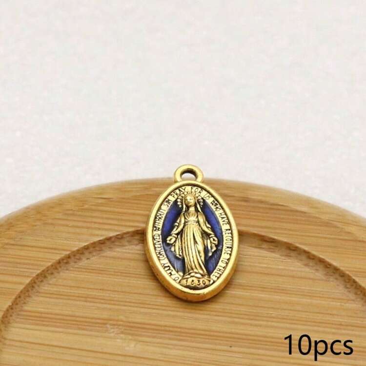 1/10 Virgin Mary Miracle Medal Gold/Silver Pendant, DIY Jewelry Making - Pendants - View 16