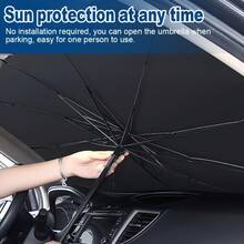 Automobile Sun Shade, Effective Sun Protection, Folding Windshield Sunshade, Fits Most Vehicles, Easy Storage, Thermal Insulation