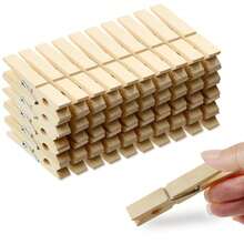 40pcs Wooden Clothespins About 7.2cm/2.8inch Long