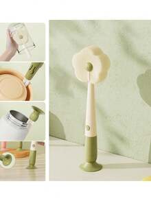 Cepillo de limpieza de 3 en 1, Juego de cepillos de limpieza para tapas de tazas, Cepillo de limpieza multifuncional para ranuras, Adecuado para limpiar botellas de cuello estrecho, botellas de agua deportivas, rodillos, jarrones de vidrio, herramientas de limpieza de cocina, Cepillo de limpieza de cocina