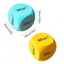 BELLKIDS 4 PCS Spelling Dice, 4 Colors, Roll Dice, Learning Dice, Question Dice, Suitable For , Reading, Home, Party Games