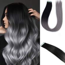 20pcs Tape-In Hair Extensions, 24-Inch Synthetic Weft Strips, Easy Application For Women -Vibrant Color Tapes|Easy Application Strips - Multicolor - View 13