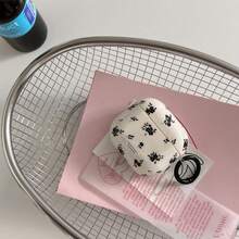 花形 1 件装黑色玫瑰花保护壳适用于 Pro 第 1、2、3、4 代苹果蓝牙耳机