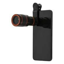 1pc Telephoto Cell Phone Camera Lens 12X Telescopic Lens, Universal Clip On Telescopic Focusing Cell Phone Camera Lens For Mobile Phone Tablet, Cell Phone Fisheye Lens Eye Cup Features: 1. Made Of High Quality Materials, Magnification 12X. 2. Clear Lens Group, High Penetration And Wear Resistance, Multi-Layer Coating Technology