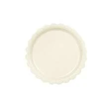 10 件/20 件/50 件/套，象牙色纸盘 7 英寸象牙色扇贝形盘子，米色纸盘扇贝形甜点盘一次性米色蛋糕纸盘，杯子和餐巾，派对用品米色扇形盘子餐巾杯，新生儿洗澡生日派对婚礼新娘派对用品 - 彩色 - 查看 12