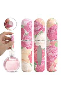 1个/4个装香水喷瓶，印花图案香水喷洒工具，底部注水喷雾瓶，可重复使用，多种款式可选，生日礼物，节日礼物，适合便携式5毫升香水瓶 - 彩色 - 查看 8