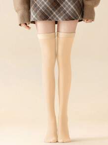 1 Pair/2 Pairs Non-Slip Thigh High Socks For Women, Thin Japanese Style Over-The-Knee Stockings, Suitable For Women Under 60kg/132lbs