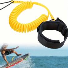 1 Stück fortschrittliche Surf-Leine, TPU, schwarz, leicht, maximale Stärke, für alle Arten von Surfbrettern, Strandutensilien, Strandaccessoires, Poolschwimmhilfe