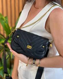 Asaloog WOMEN'S CROSSBODY BAG WITH COIN PURSE AND CHAIN HAND STRAP DC-819