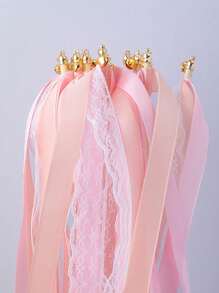 10/20Pcs Pink Fairy Wand Magic Sticks With Bells & Ribbons - Wedding Decorations, Party Supplies, Interactive Play, Perfect For Bridal Showers, Birthday Parties, Baby Showers, And Festive Celebrations Summer Gifts Beach Back To School School Supplies Room Decor