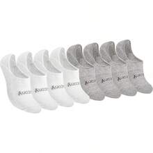 Calcetines invisibles acolchados de 8 pares para mujeres, Mujer - Carbón Surtido (8 Pares) - Ver 17