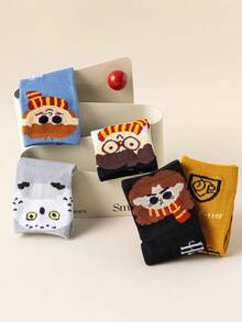 10 Pairs Of Children's Harry Potter-Themed Socks, Including Knee-High Socks For Girls And Breathable Thick Cartoon Socks For Boys - Multicolor - View 8