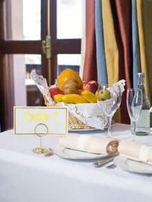 50 张极简主义高端座位卡、带金箔边的小桌卡、迷你座位卡标签、生日派对邀请函、婚礼座位卡、DIY 手工感谢卡，适用于婚礼、晚宴、派对、座位卡（白色带金边）