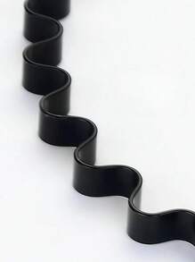 1 pezzo Fascia per capelli semplice in metallo da uomo, adatta per sport, casual e lavaggio del viso quotidiano, accessorio per capelli color oro per San Valentino, accessori per capelli neri, fascia per capelli per donne, accessori per capelli, cerchietto per capelli