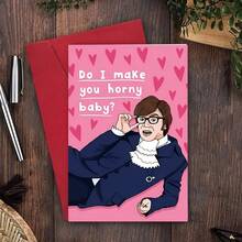 1 pieza Tarjeta divertida y juguetona para el Día de San Valentín para él o ella - Regalo humorístico para aniversario o cumpleaños con un mensaje juguetón, perfecto para esposo, novio, esposa, novia - Incluye sobre rojo