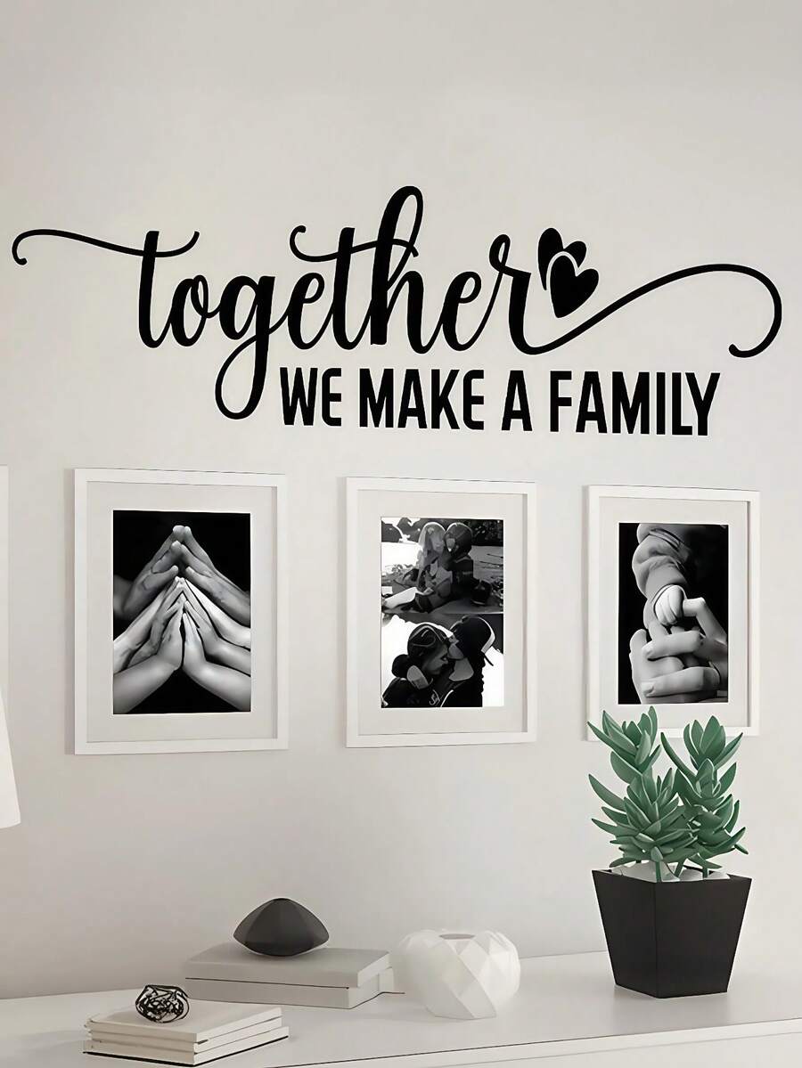 1PC English Phrase Wall Stickers Removable Vinyl Waterproof Stickers Self-Adhesive Easy To Install Suitable For Wall Stickers Living Room Sofa Bedroom Vinyl Home Decoration Decals, Spring Decorations To Make Your Home A New Look, Holiday Decoration Stickers, Birthday Graduation Gifts Room Decor Wall Decor Bedroom Decor Bathroom Decor Room Decor Home Decor Living Room Wall Paper Wall Papers Kitchen Decor Personalised Stickers - Black - View 1