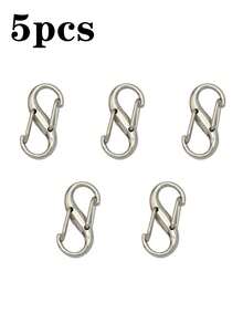 1/5/10 件男女款背包拉链锁套装易拉扣防盗拉链夹 - 保持拉链闭合 - 背包扣带两个弹簧扣适用于行李箱手提包钥匙钱包 DIY 配件旅行必需品多功能 S 扣挂钩适用于旅行露营户外海滩暑假返校旅行配件假日