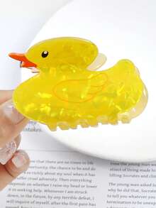 1pc透明闪粉一捏小鱼卡通女生中号抓夹适合派对通勤佩戴发饰时尚发饰优雅发夹女爪夹 - 彩色 - 查看 10