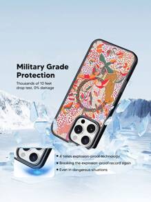 Funda de teléfono de diseño reciente, carga inalámbrica magnética de 360°, marco de silicona suave, placa acrílica transparente, patrones de pintura exquisitos. Esta funda de teléfono es de alta definición, alta transparencia, no se amarillea, a prueba de caídas y golpes, adecuada para 11, 12, 13, 14, 15, 16, 16 PROMAX, 15 PROMAX, 14 PROMAX, 14/15 plus, 12 PRO, 13 PRO, 14 PRO, 15 PRO, 16 PRO, 16 plus