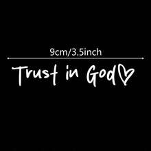 Bible Church Mirror Stickers - Trust In God, Faith Hope For Love, Self-Adhesive Shiny Appearance, Teacher Religious Gifts, "Trust In God" With Heart Graphics - Christian Church Decorations For Churches, Homes, Schools And Offices! 5FBI - Pink - View 3