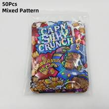 20/50/100 st återanvändbara förvaringspåsar av polyesterfilm med dragkedja, vattentäta, luktsäkra, självtätande påsar, förpackningspåsar, organiseringpåsar - Blanda färger - Visa 8