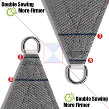 Patio Sun Shade Sail Canopy 12' X 20' Rec Shade Cloth Block Sunshade Fabric Outdoor Cover Awning Shelter For Pergola Backyard Gard Yard Grey Color - Gray - View 6