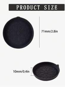 2 pezzi Sottobicchieri per auto, inserti per portabicchieri, portabicchieri per veicoli, sottobicchieri per auto, tappetino in silicone, accessori per interni auto universali antiscivolo e impermeabili, decorazione con motivo floreale, lavabili, regalo per la Festa del Papà e della Mamma per uomini e donne