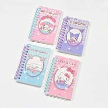 Sanrio 1pc/4pcs Sanrio Character Cartoon Pattern Square Memo Pad, Cute Portable Stationery Notebook For Writing, Record Keeping, Perfect For Back To School, Teacher Rewards, Student Gifts, Christmas, Valentine's Day, Father's Day, Mother's Day, Teacher's Day, Halloween, Easter, National Day, Children's Day, Women's Day, Birthdays